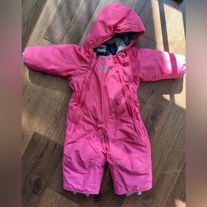 MEC toaster snowsuit size 12 months - pink